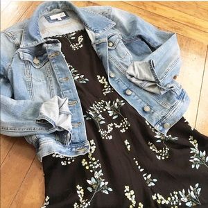 LOFT Floral Print Jumpsuit